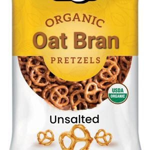 Landau Bio Haferkleie Brezeln ungesalzen, 8 Unzen.