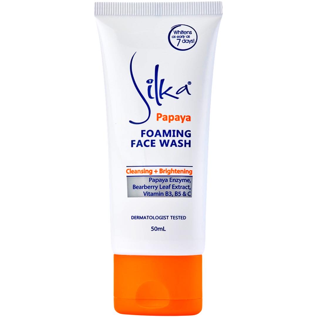 Silka – Schaumendes Gesichtswasser – Papaya – Reinigung + Aufhellung – 50 ML