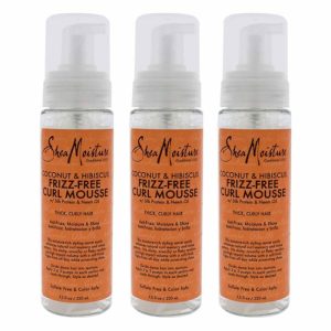 SheaMoisture Kokosnuss & Hibiscus-Curlmousse (7,5 Unzen, Packung mit 3)