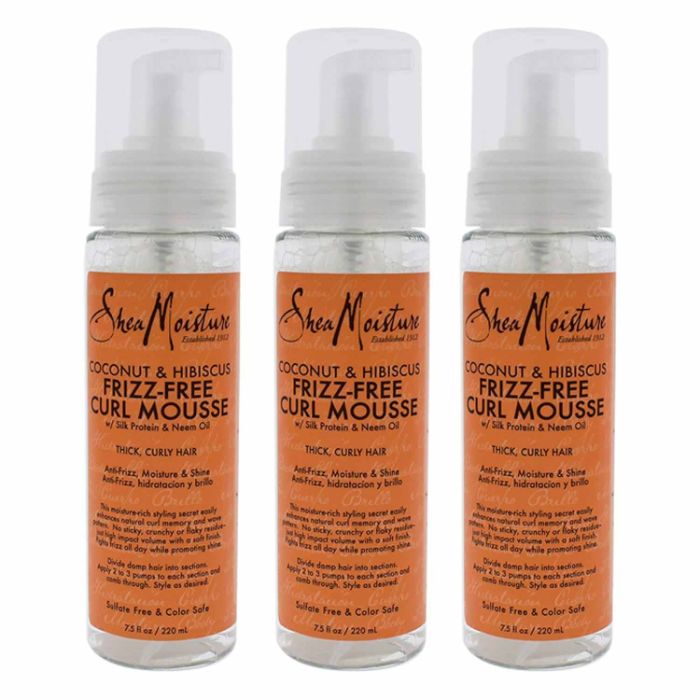SheaMoisture Kokos & Hibiscus Curl Mousse (7.5 oz, Packung mit 3)