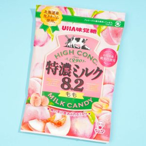 UHA Tokuno Milch 8,2 hochkonzentrierte Süßigkeiten – Pfirsich