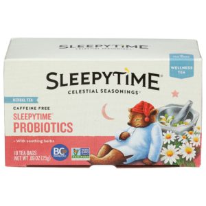 Celestial Seasonings Kräutertee Sleepytime + Probiotika, 18 Beutel – P