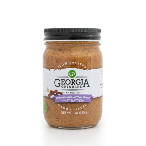 Georgia Grinders Zimt-Vanille Pecan-Erbsenbutter Glas – 12 Unzen