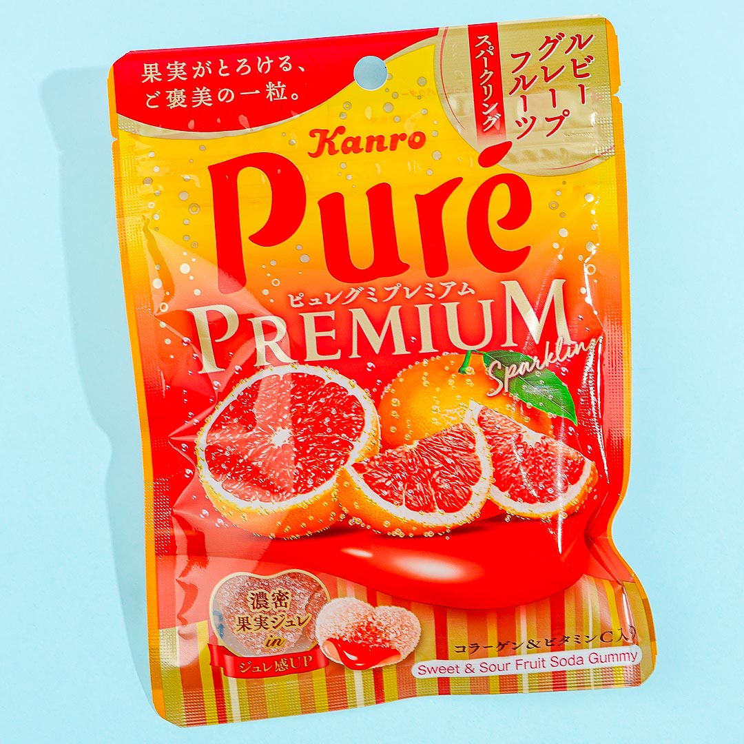 Rein Premium Gummi – Rubin Grapefruit glitzernd