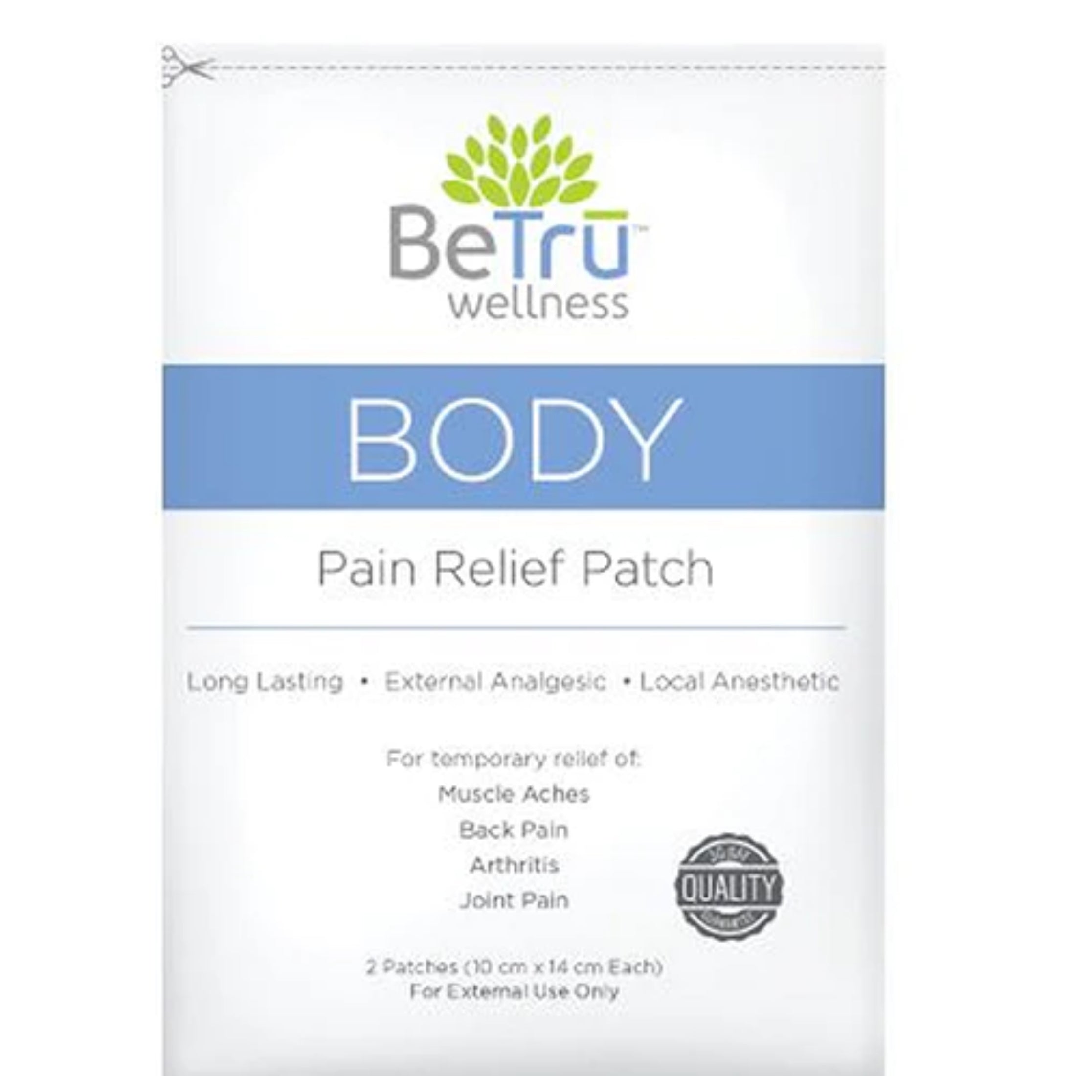 Be Tru Wellness – Body Patch, 2 Stück – Packung mit 1 Stück