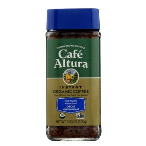 Cafe Altura – Bio Fair Trade entkoffeiniert Instant Kaffee, 3.53 Oz
