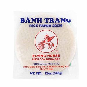 Flying Horse Reispapier (rund)