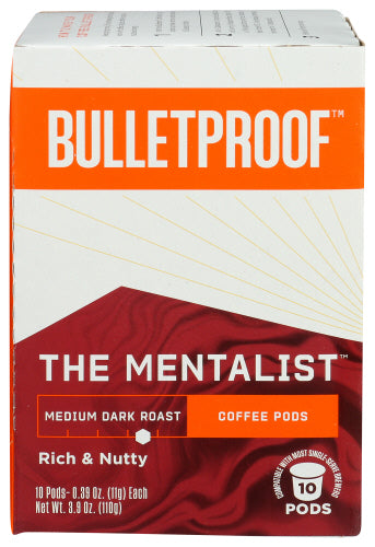 Bulletproof – The Mentalist Kaffeepads, Mittlerer dunkler Braten, 3,9 oz – P