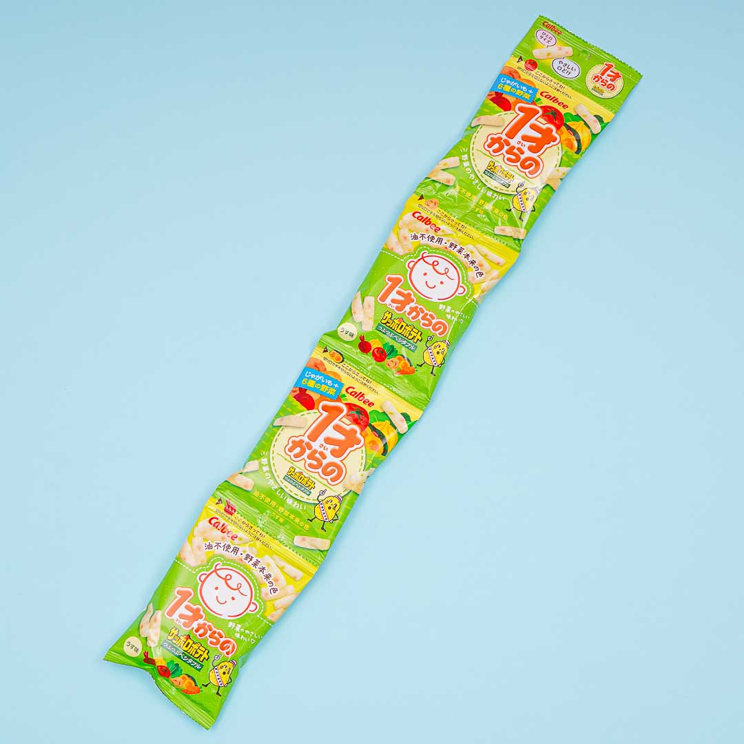 Calbee Sapporo Kartoffel Tsubu-Tsubu Gemüse Snacks Set – 4 Stück