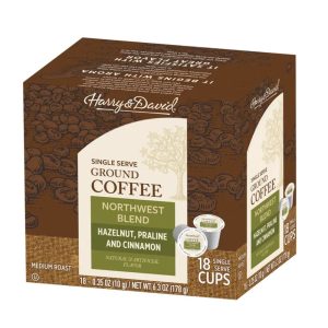 Harry & David – Single Serve Boden Kaffee Tassen nordwestliche Mischung Haseln