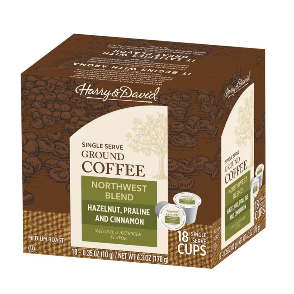 Harry & David – Single Serve Kaffeetassen Northwest Blend Hazeln
