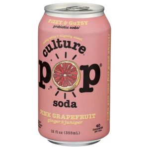 Culture Pop – Soda Probiotische Grapefruit, 12 Fo – Packung mit 12