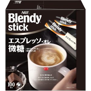 AGF Blendy Stick Espresso Ore Lait 100 Stick Kaffee Low Zucker Hergestellt in Japan – Tokyo Sakura Mall