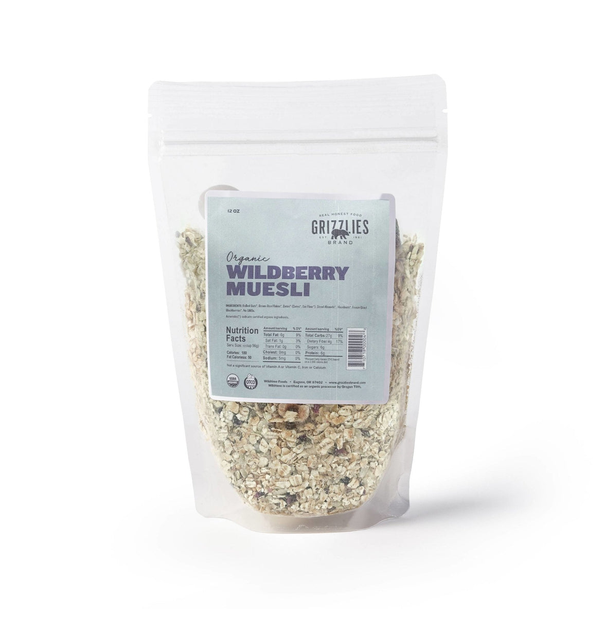 Bio Wildberry Müslibeutel – 12 x 12 oz