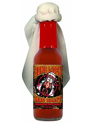 Bombe Laden Mad Blast Habanero (mit Turban) Chilisauce, 5oz
