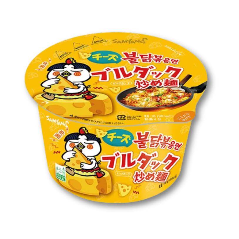 Samyang Buldak Käse Super scharfe gebratene Nudeln