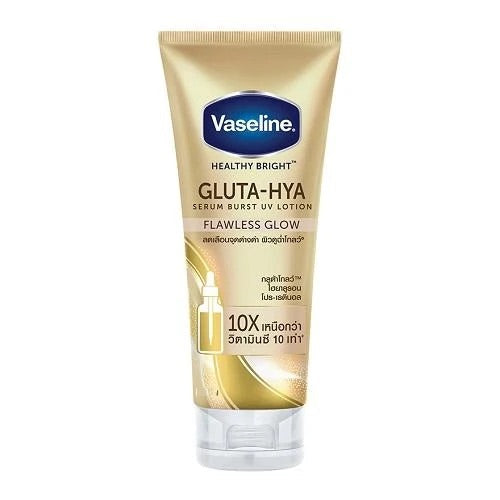 Vaseline – Gluta-HYA Serum Burst UV Lotion – FLAWLESS GLOW 330ml ( Gold )