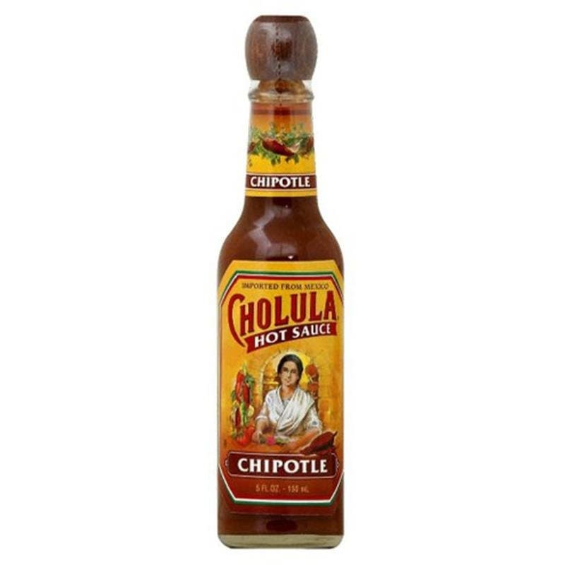 Cholula Chipotle Chilisauce mit dem hölzernen Stopper Top