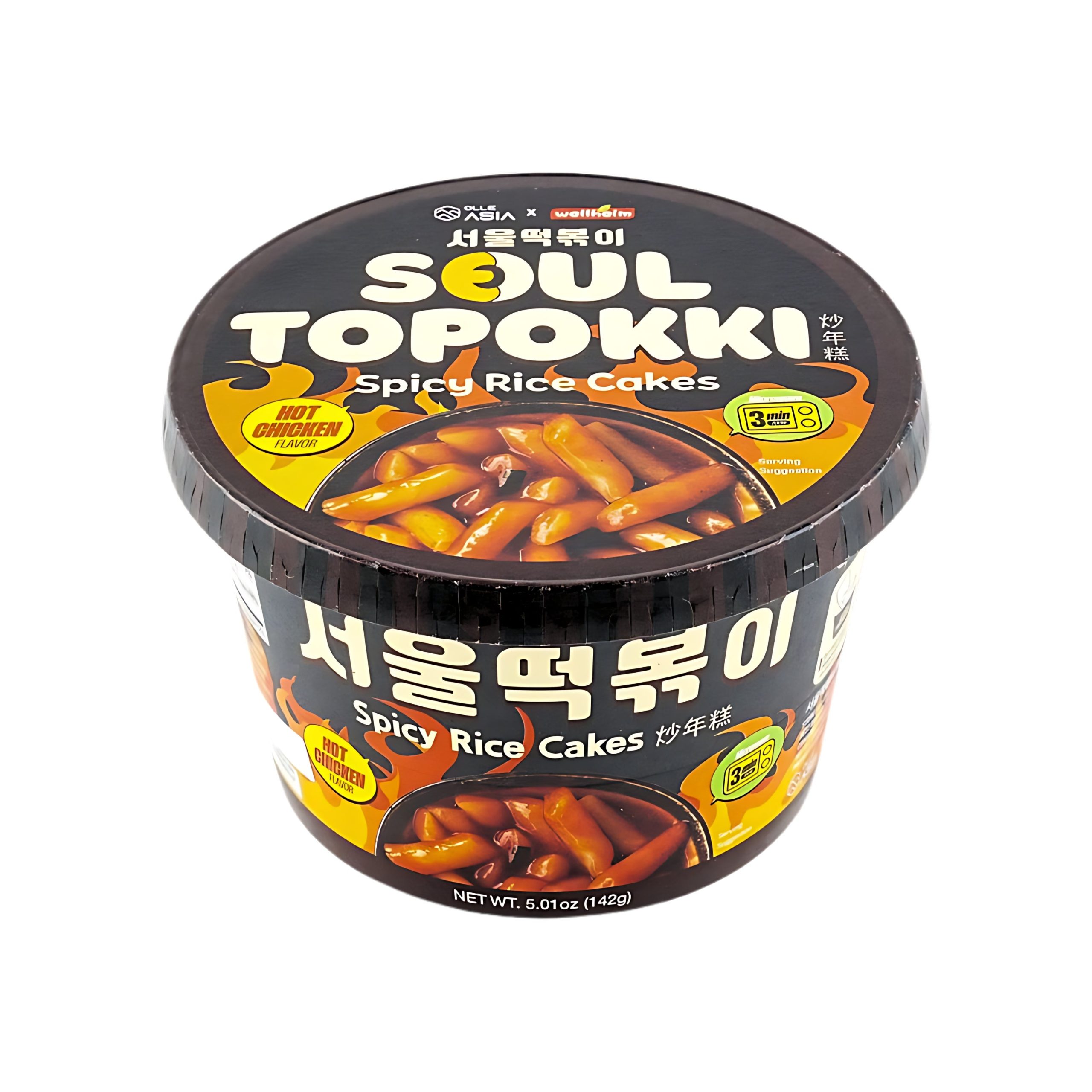 Wellheim Seoul Topokki Hot Hähnchen Geschmack 5,01 oz (Korea)