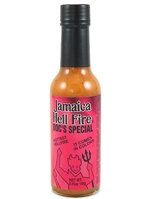 Jamaica Hell Fire Doc's spezielle Chilisauce, 5,15 oz