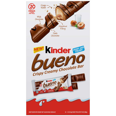 Kinder Bueno Bars, 1,5 oz, 20 Stück