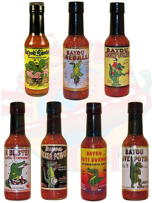 Bayou Chilisauce Komplettes Geschenkset, 7/5oz