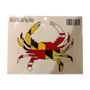 Die geschnittene Maryland Flagge Krabben Aufkleber