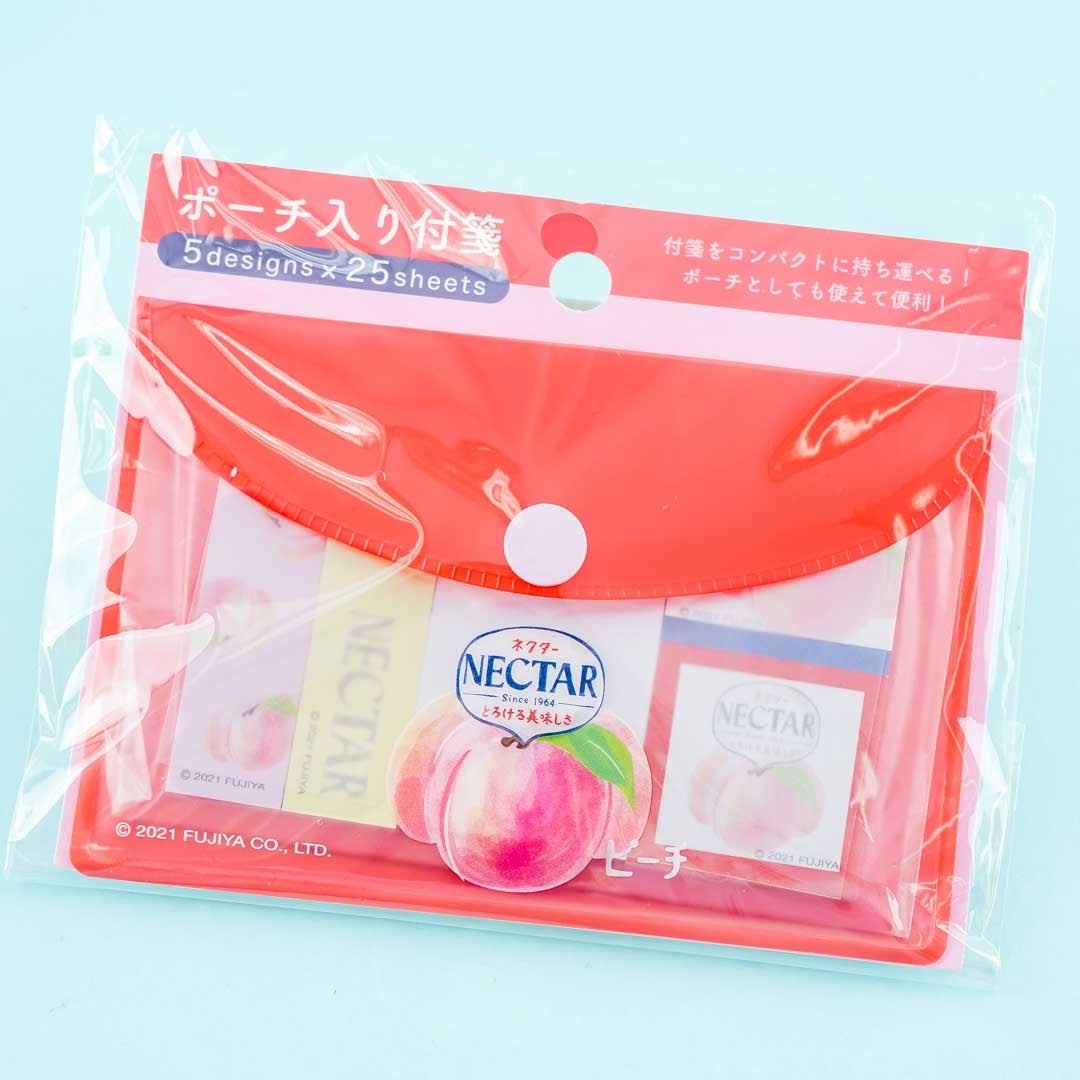 Nectar Pfirsich Haftnotizen mit Beutel