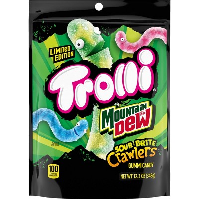 Trolli Mountain Dew Sauer Brite Crawlers Gummy Süßigkeiten