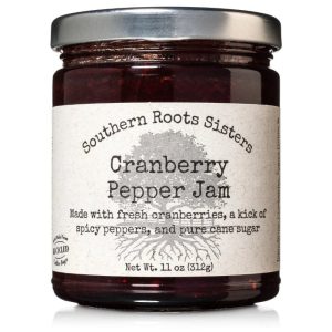 Southern Roots Sisters – Jam Cranberry Pfeffer, 11 Unzen – Packung mit 6 Stück