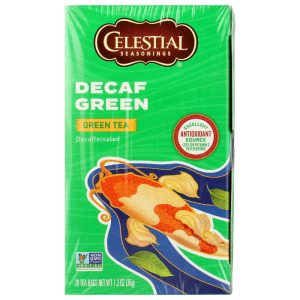 Celestial Seasonings Entkoffein grüner Tee, 20 Beutel Packung mit 6
