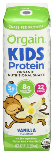 Orgain Kid Protein trinkfertige Vanille Bio 8.25 Fo – Packung mit 12 Stück