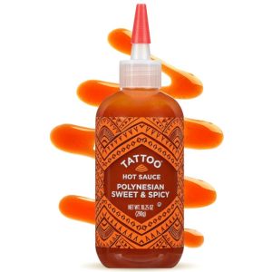 Tattoo Soße heiß süß würzig Polynesian 10.25 Unzen – Packung mit 6