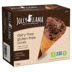 Jolly Llama – Cone Schokolade nicht milchig 14.25 fo – Packung mit 8 Stück