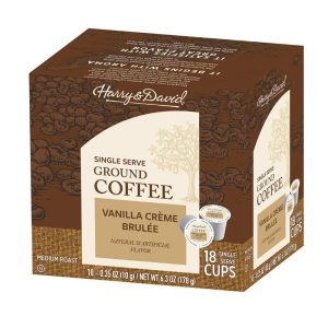 Harry & David – Single Serve gemahlen Kaffeetassen Vanille Crème brulée