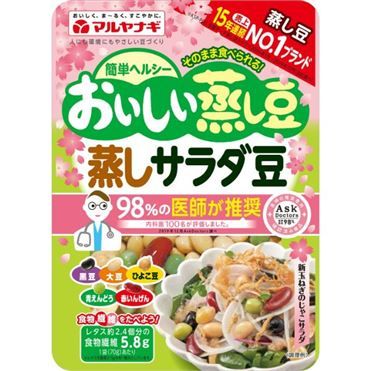Maruyanagi, Oishii Mushi Salat Mame, gemischte Bohnen, 70g