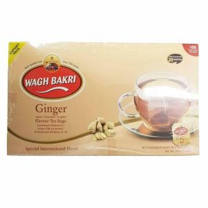 Wagh Bakri Ingwer Teebeutel, 100 aromatisierte Teebeutel