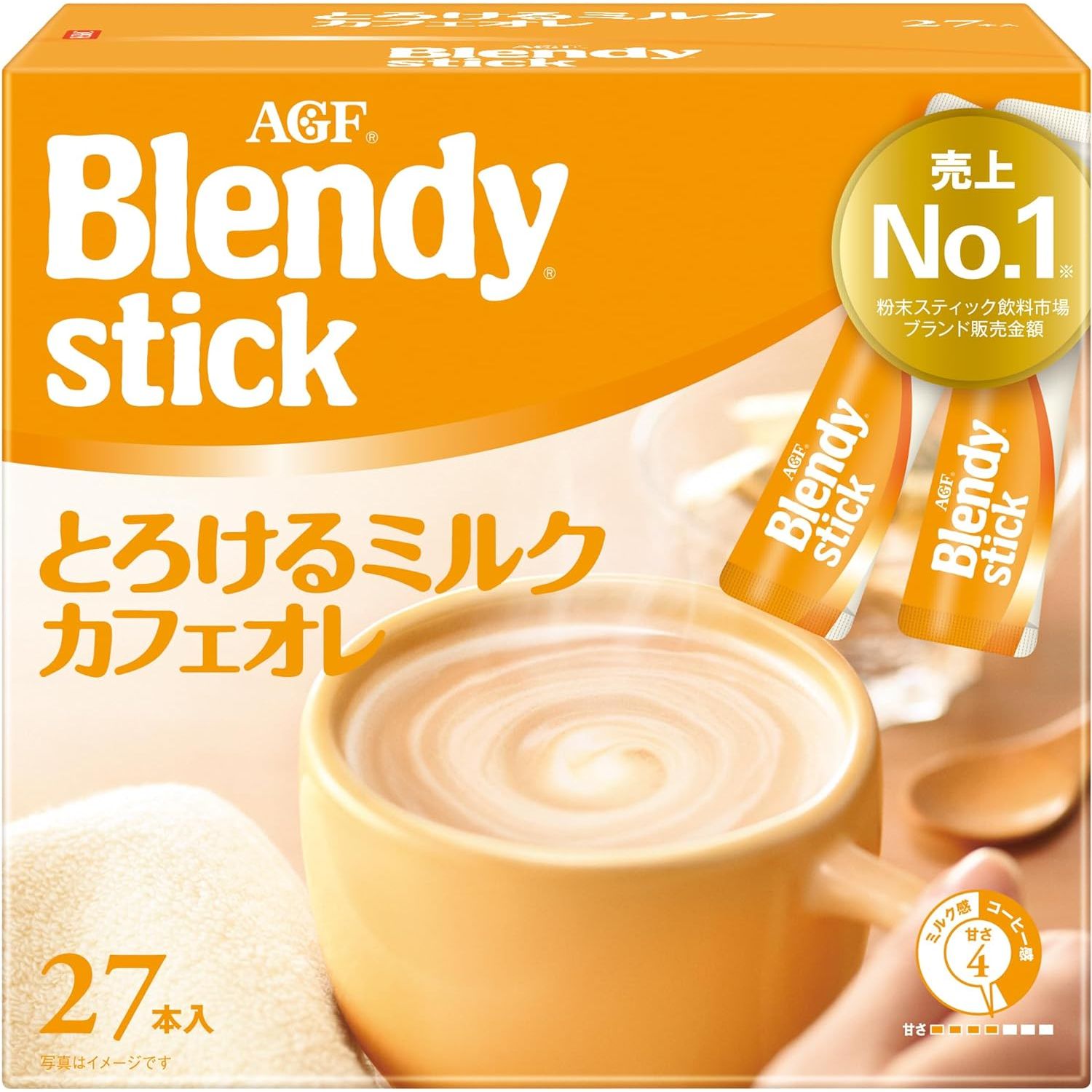 AGF Blendy Stick Melting Milch Cafe au Lait Stick Kaffee 27 Sticks Instant Kaffee – Tokio Sakura Mall