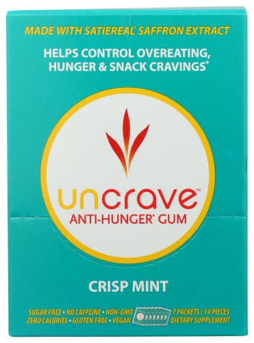 Bleiben Sie voll mit Uncrave Anti-Hunger Minze Gum 7Pk