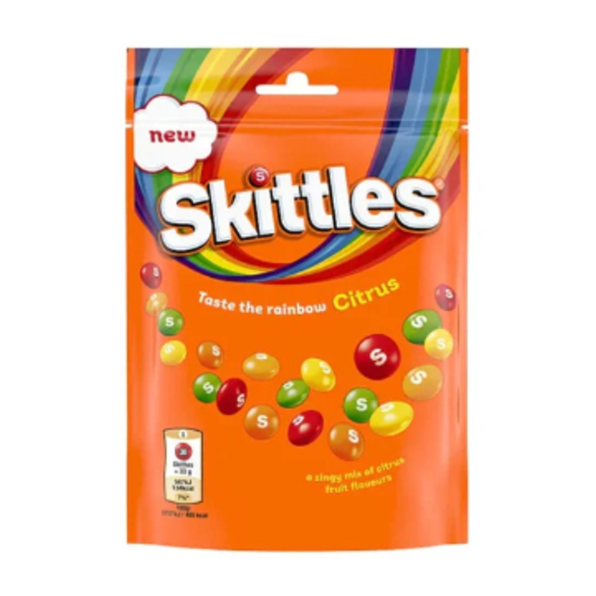Skittles Citrus 136g VEREINIGTES KÖNIGREICH (Fall von 12)