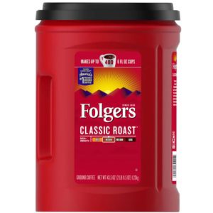 Folgers Classic Roast gemahlener Kaffee, mittlerer Braten, 43,5 Unzen