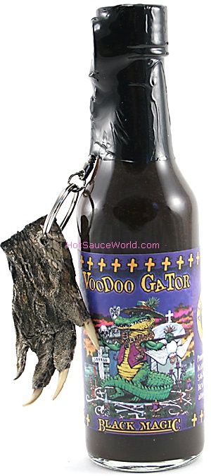 Voodoo Gator Cayenne mit echtem Alligatorkralle Schlüsselanhänger, 5oz