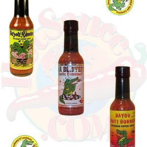 Bayou scharfe Saucen milder Geschenk-Set, 3/ . – 5oz