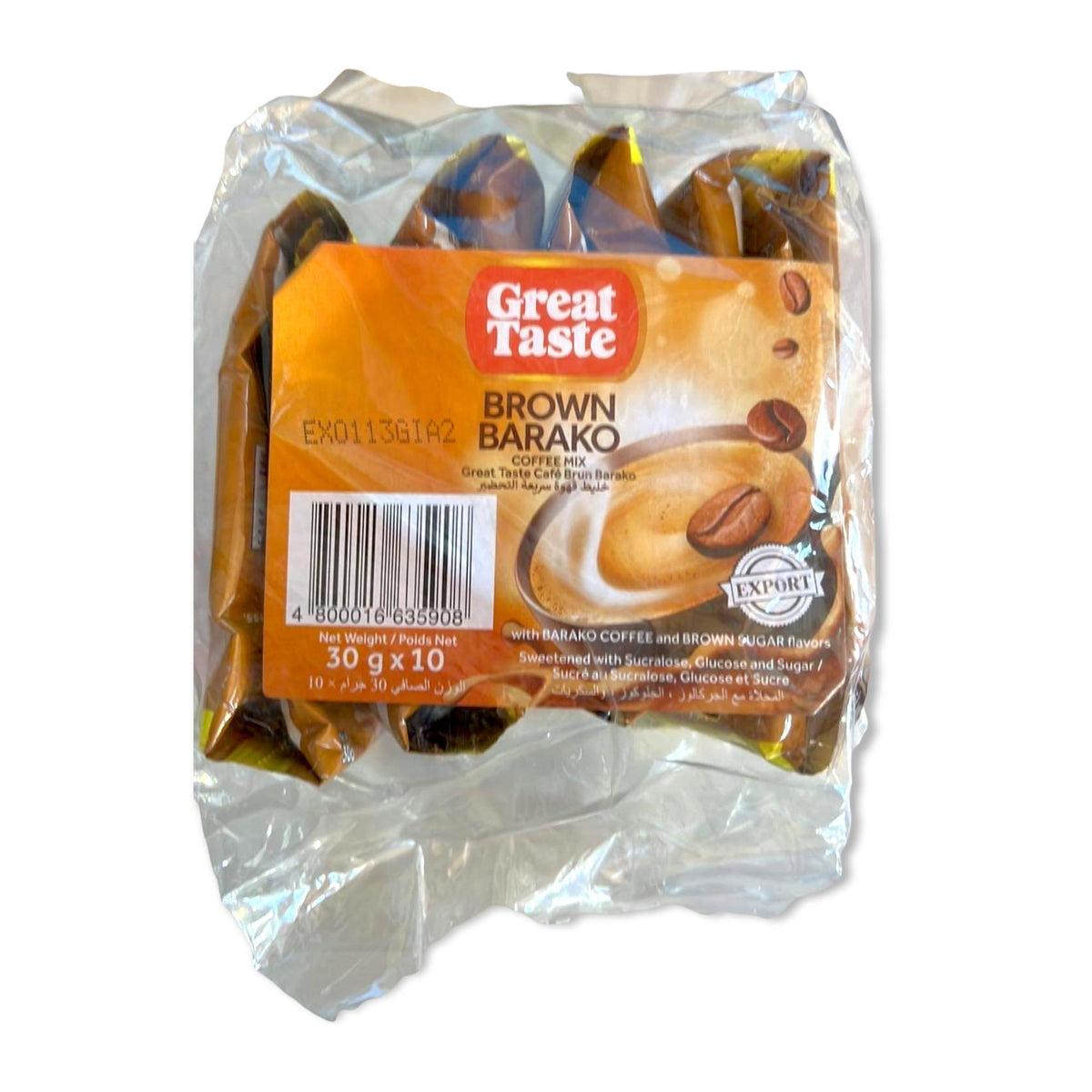 Großer Geschmack – Braun Barako Kaffee Mischung – 10er Packung Beutel – 300 G