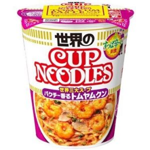 Nissin “Cup Nudeln, Tom Yam Kung Geschmack , japanische Instant-Ramen, – 75g