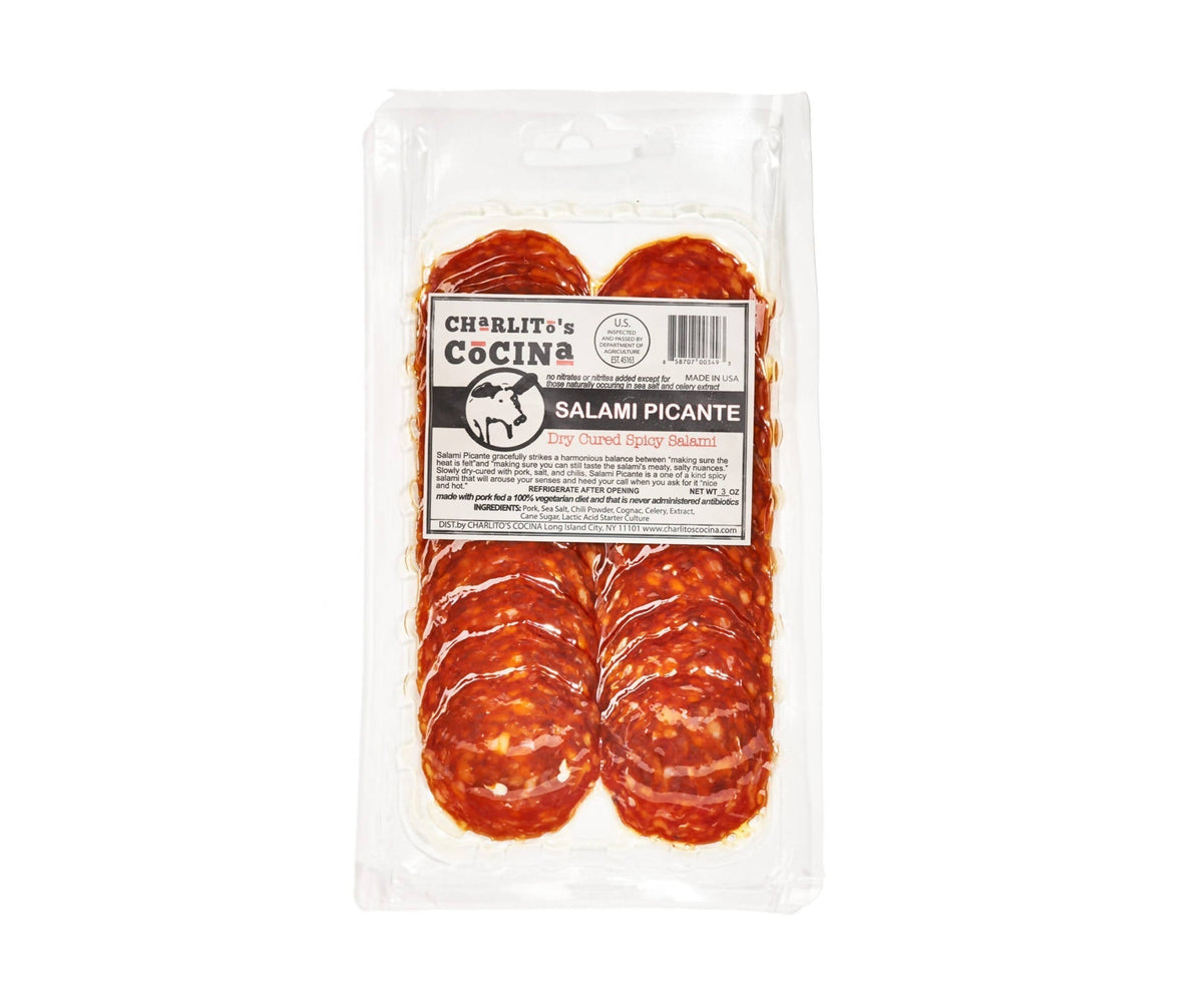 Charlito’s Cocina Salami Picante – Dry Cured würzige Salami (vorbestellt) – 15 x – 3oz