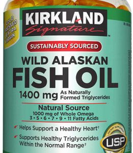 Kirkland Signature Wild Alaskan Fish Öl 1400 mg, 230 Softgels