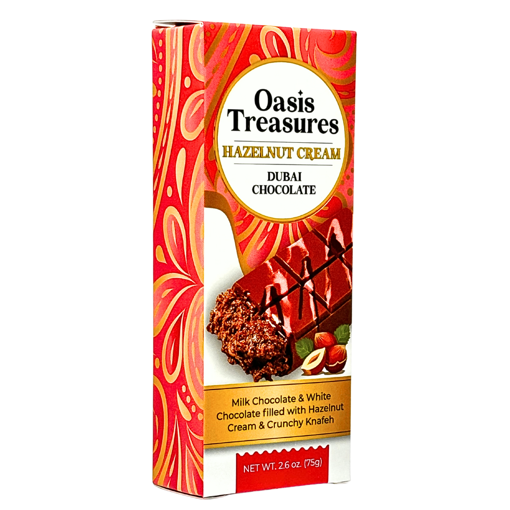 Oasis Treasures Haselnusscreme Dubai Schokolade