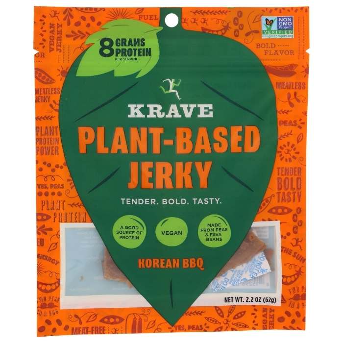 Krave – Pflanzlicher Jerky, 2,2 Unzen – Multiple Geschmacksrichtungen