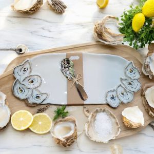 Schichtiges Austern Hostess Set – Serviertablett und Spreizer